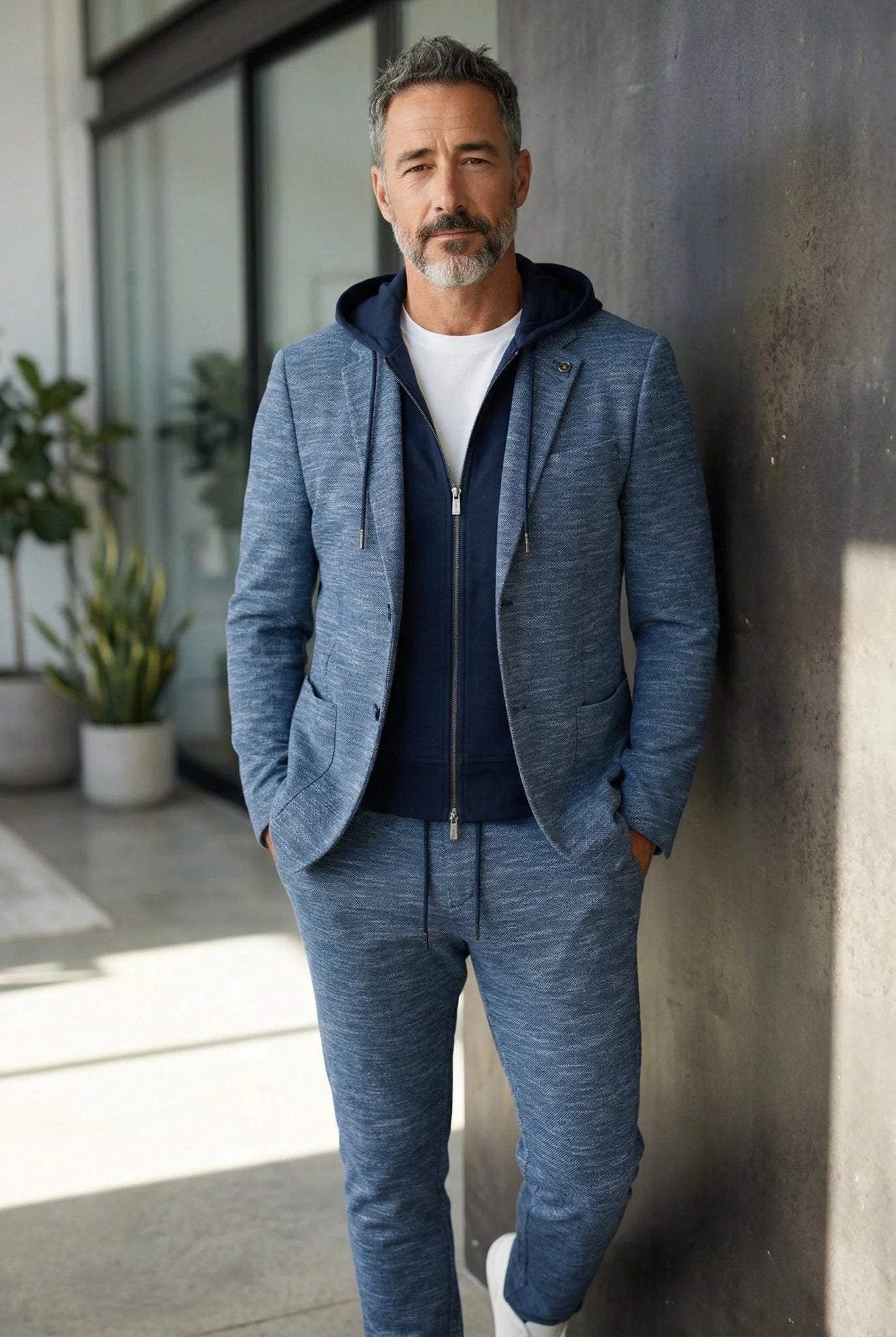 NOAH-HOOD blazer, Navy