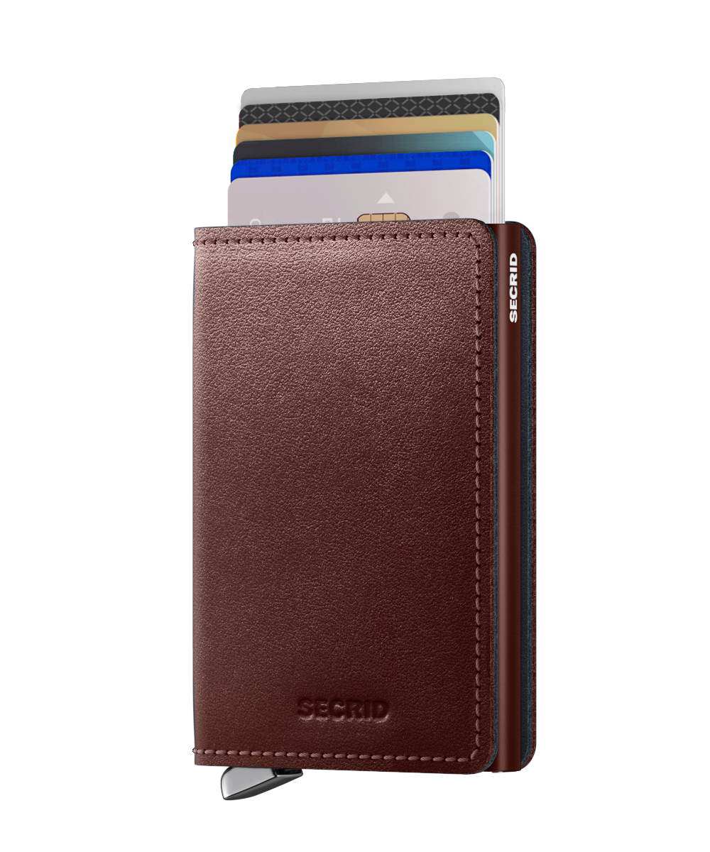 Premium Slimwallet Dusk Dark Brown RFID Secure
