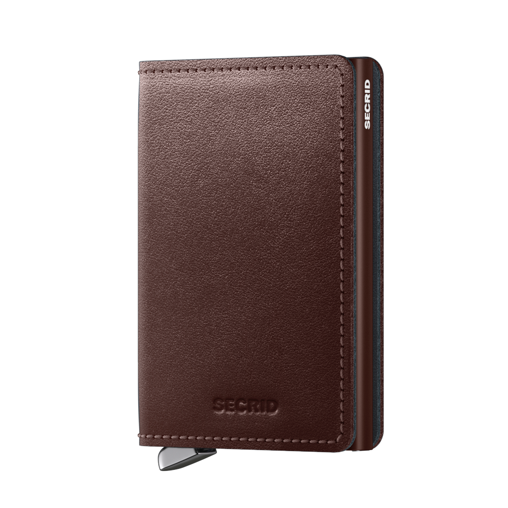 Premium Slimwallet Dusk Dark Brown RFID Secure