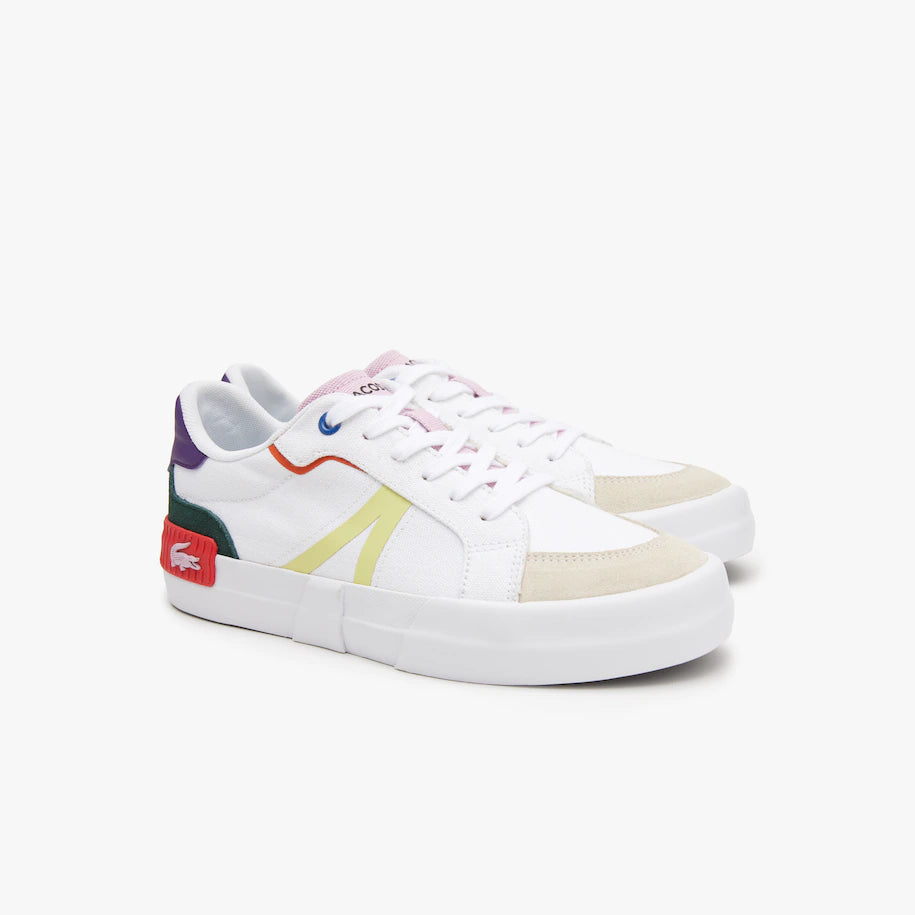 Women’s L004 Textile Color-Pop Sneakers Off White/Pink