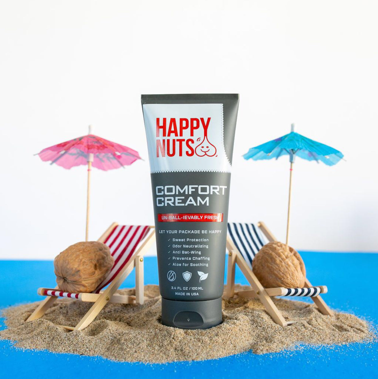 Happy Nuts 🥜 Comfort Cream-Uncented 3.4 oz/100 ml