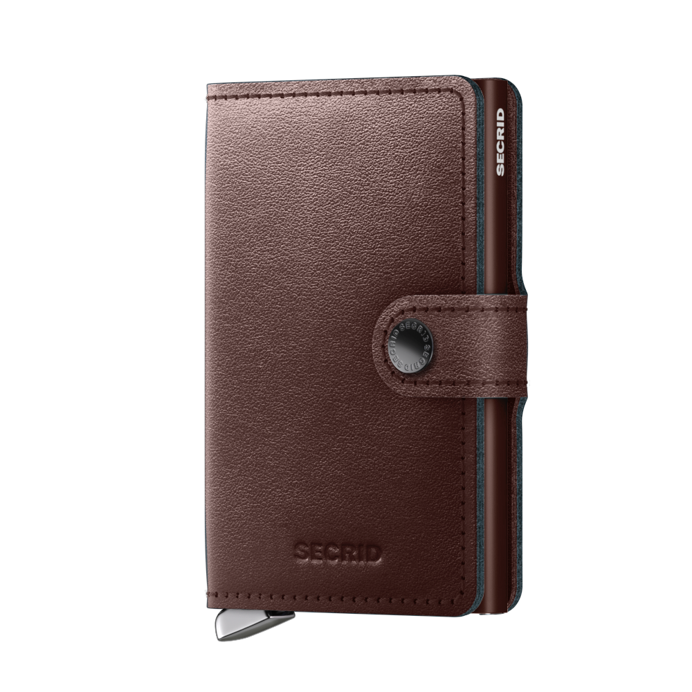 Premium Miniwallet Dusk Dark Brown RFID Secure