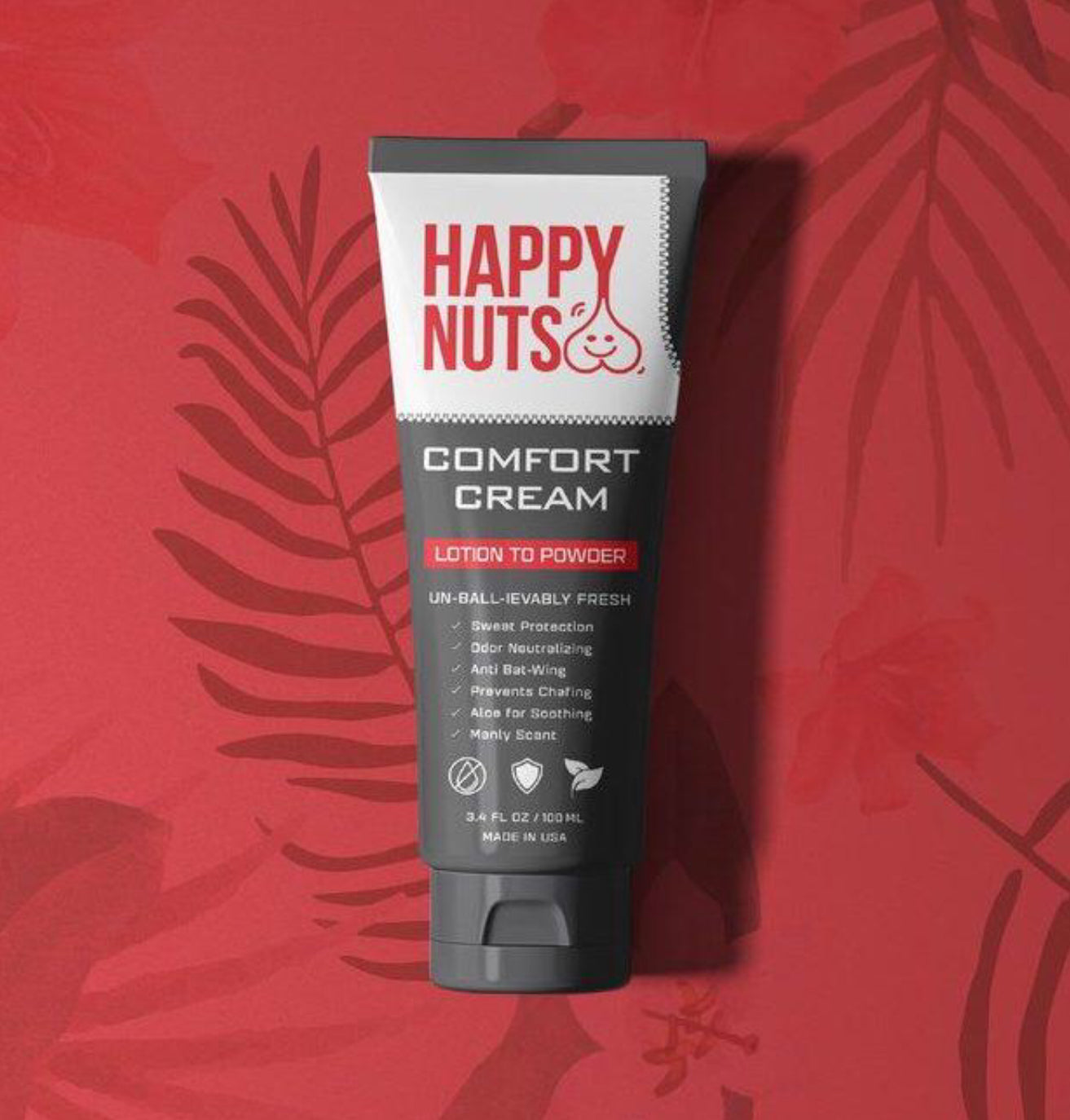 Happy Nuts 🥜 Comfort Cream-Uncented 3.4 oz/100 ml