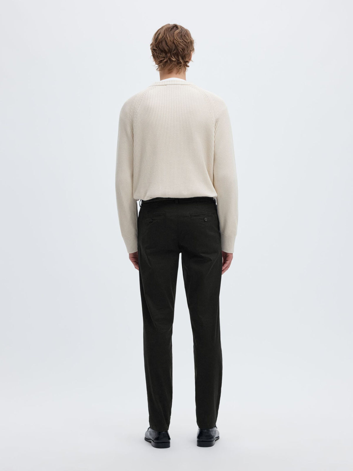 175 SLIM FIT FLEX CHINOS - BLACK