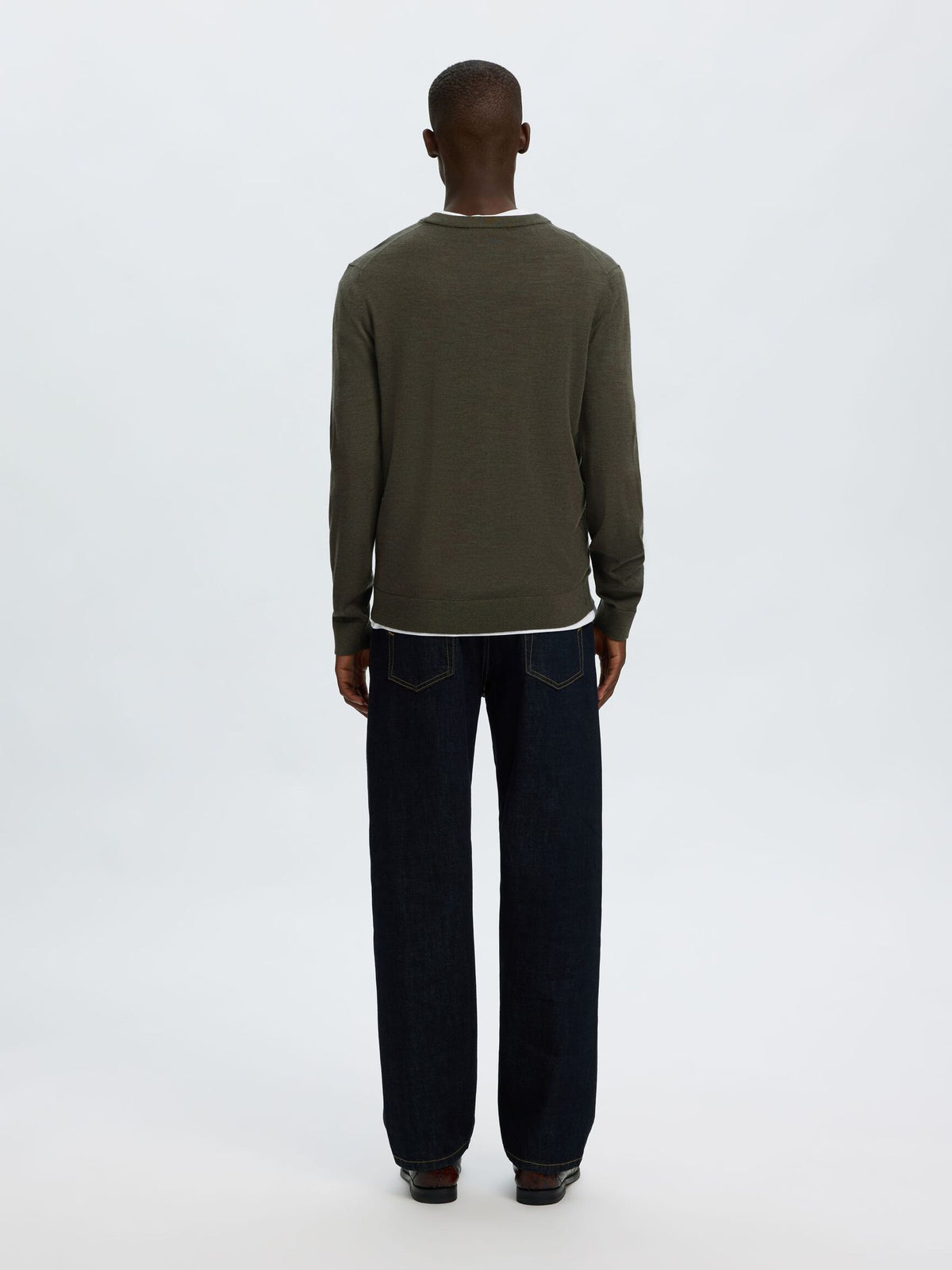 100% MERINO WOOL PULLOVER - Forest Night