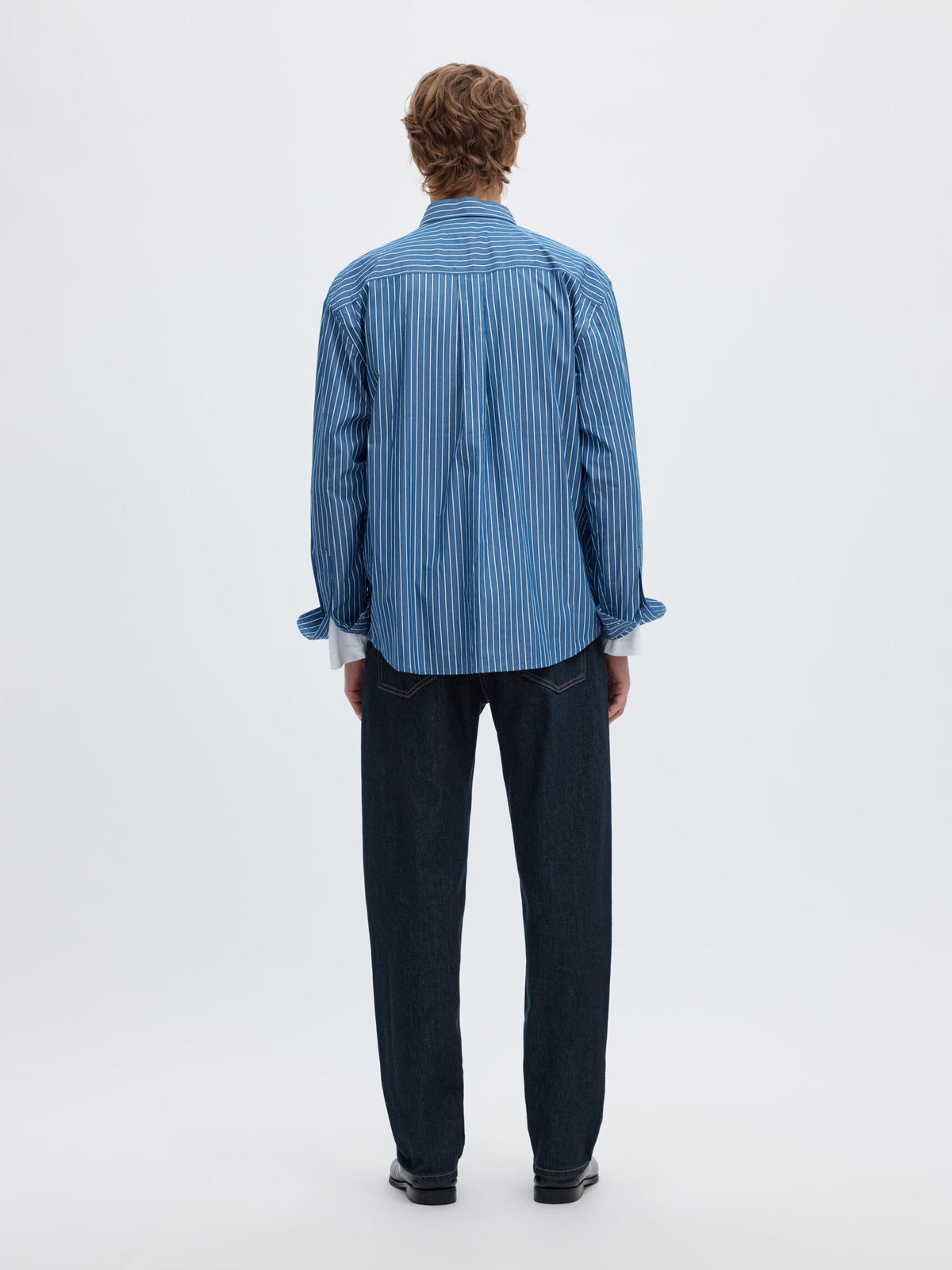 196 STRAIGHT FIT JEANS - Dark Blue Denim