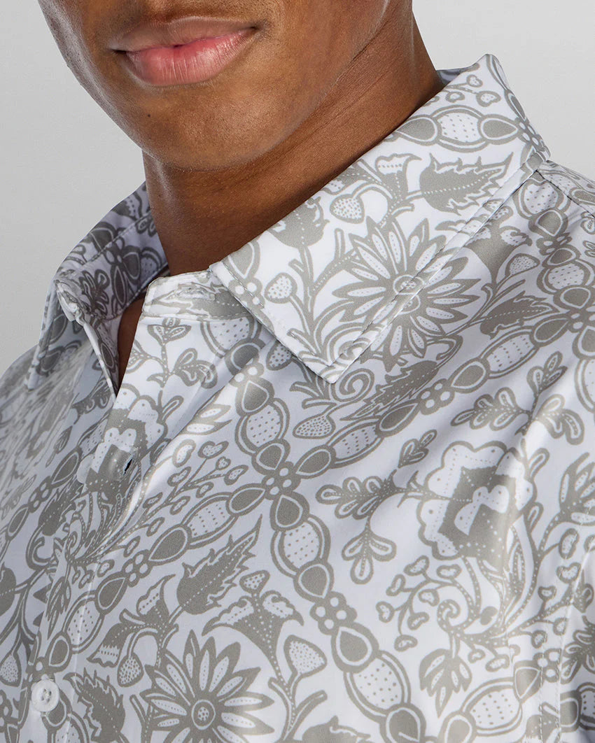 Zephyr Short Sleeve Button Down - Touch-of-Paisley