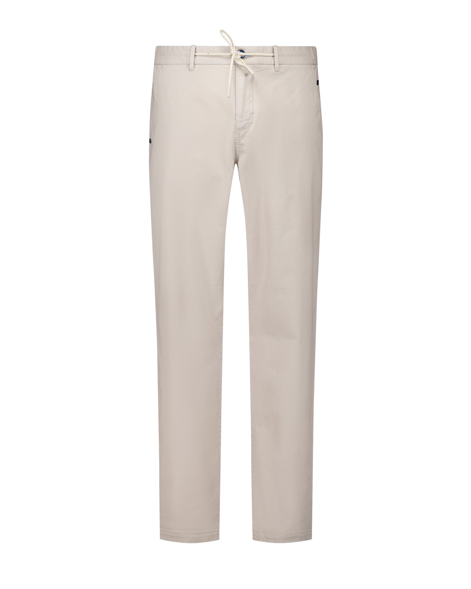 Cotton Stretch Chino Trousers - Ash Grey