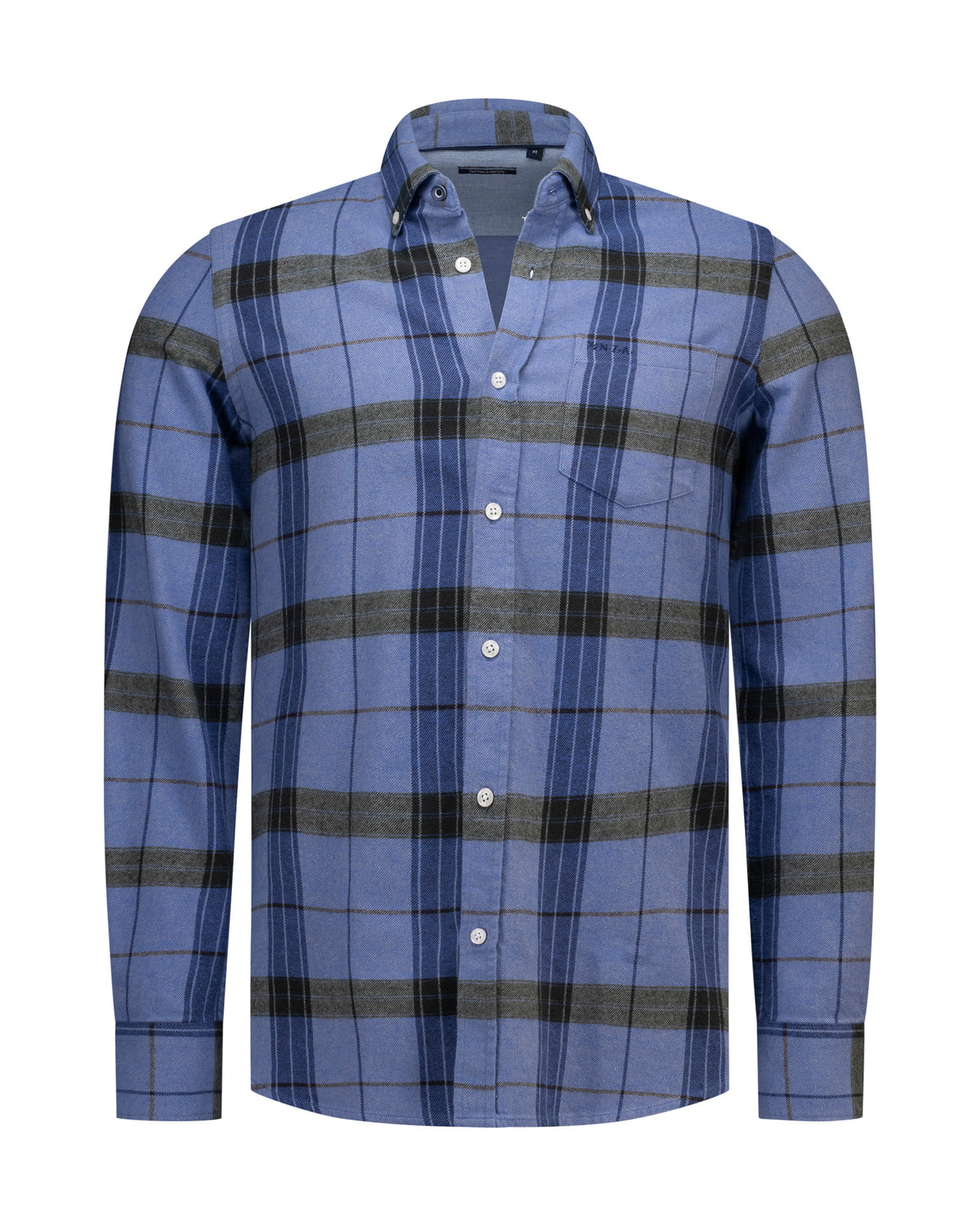Cotton Stretch Shirt - Ink Blue