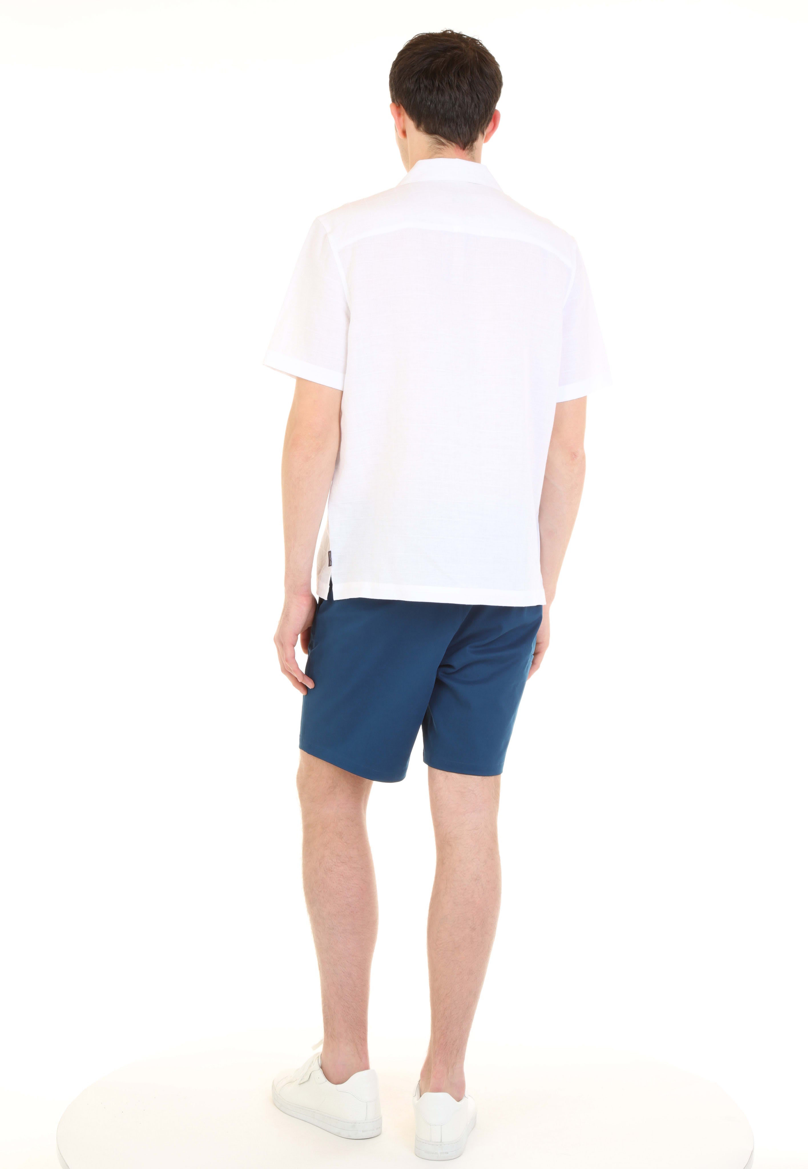 SHORT SLEEVE BUTTON DOWN SHIRT - WHITE