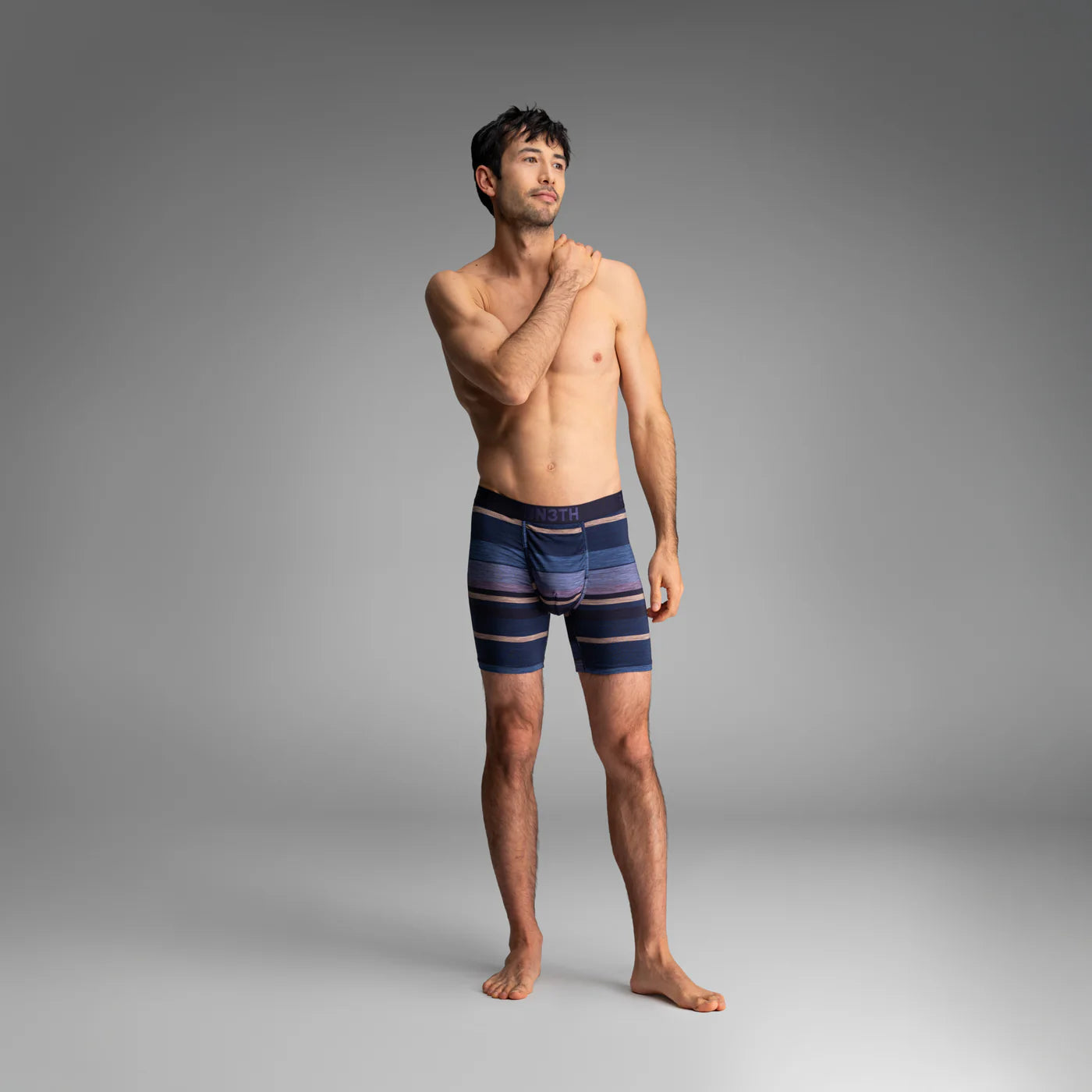 Classic Icon Boxer Brief  Thick Stripe - Navy
