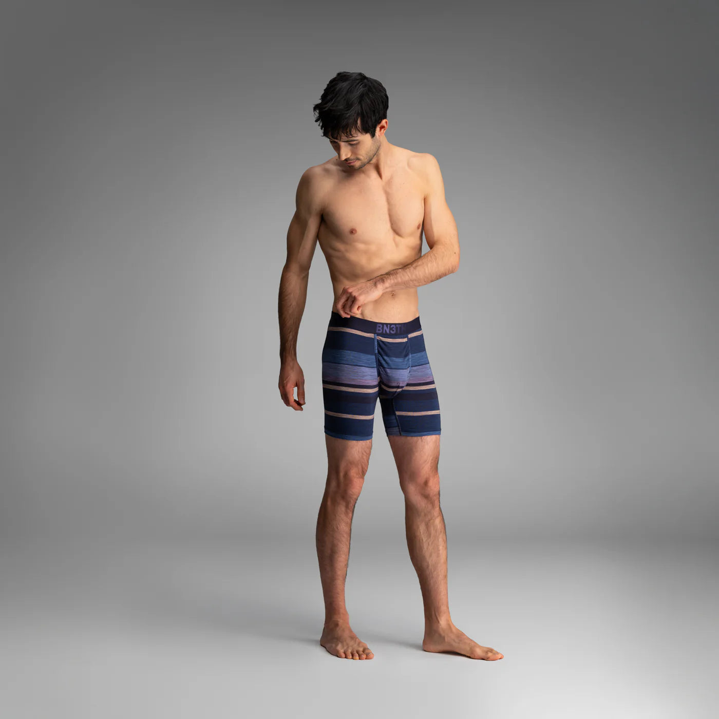 Classic Icon Boxer Brief  Thick Stripe - Navy
