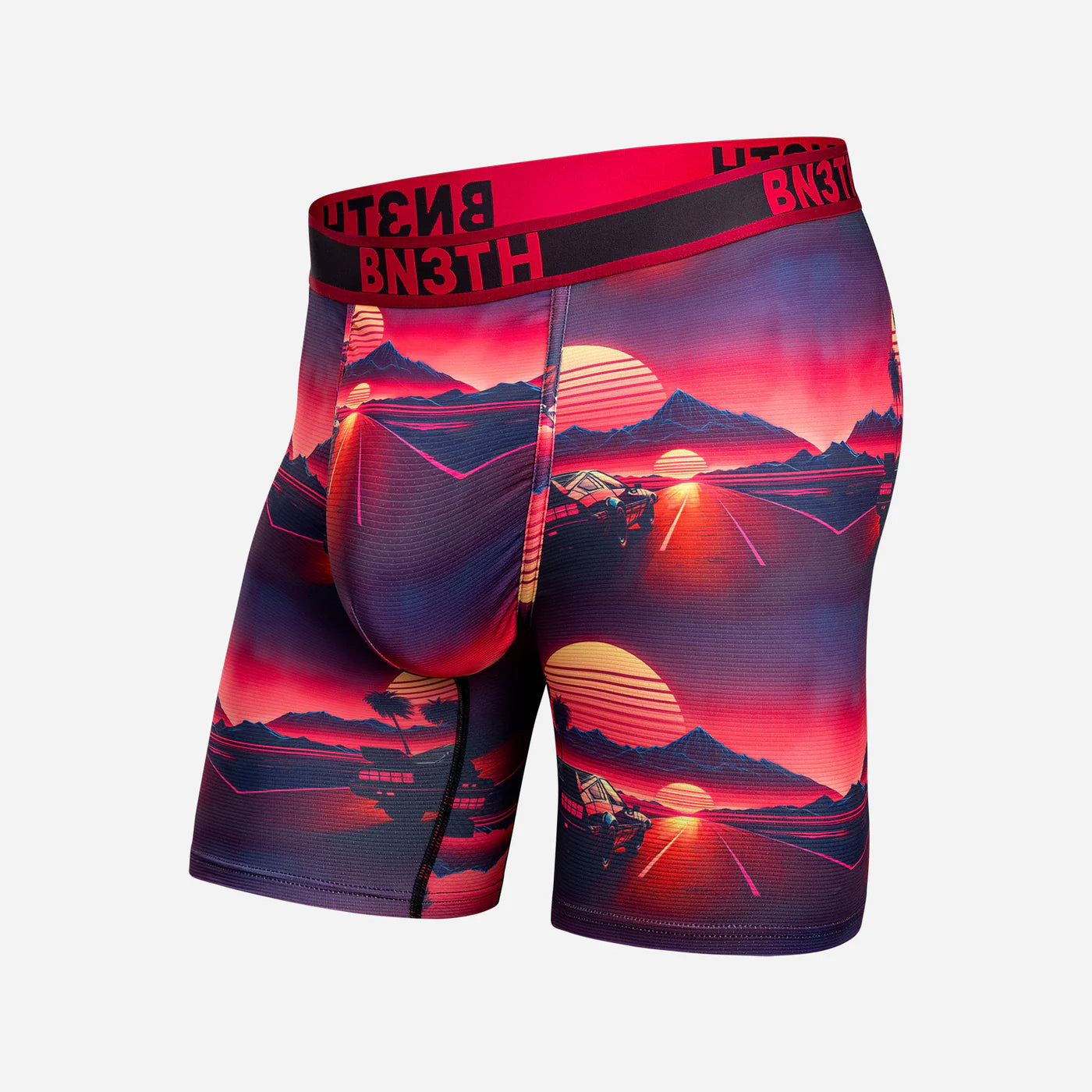 Pro Flex Max Boxer Brief  Sunset Racing-Cerise