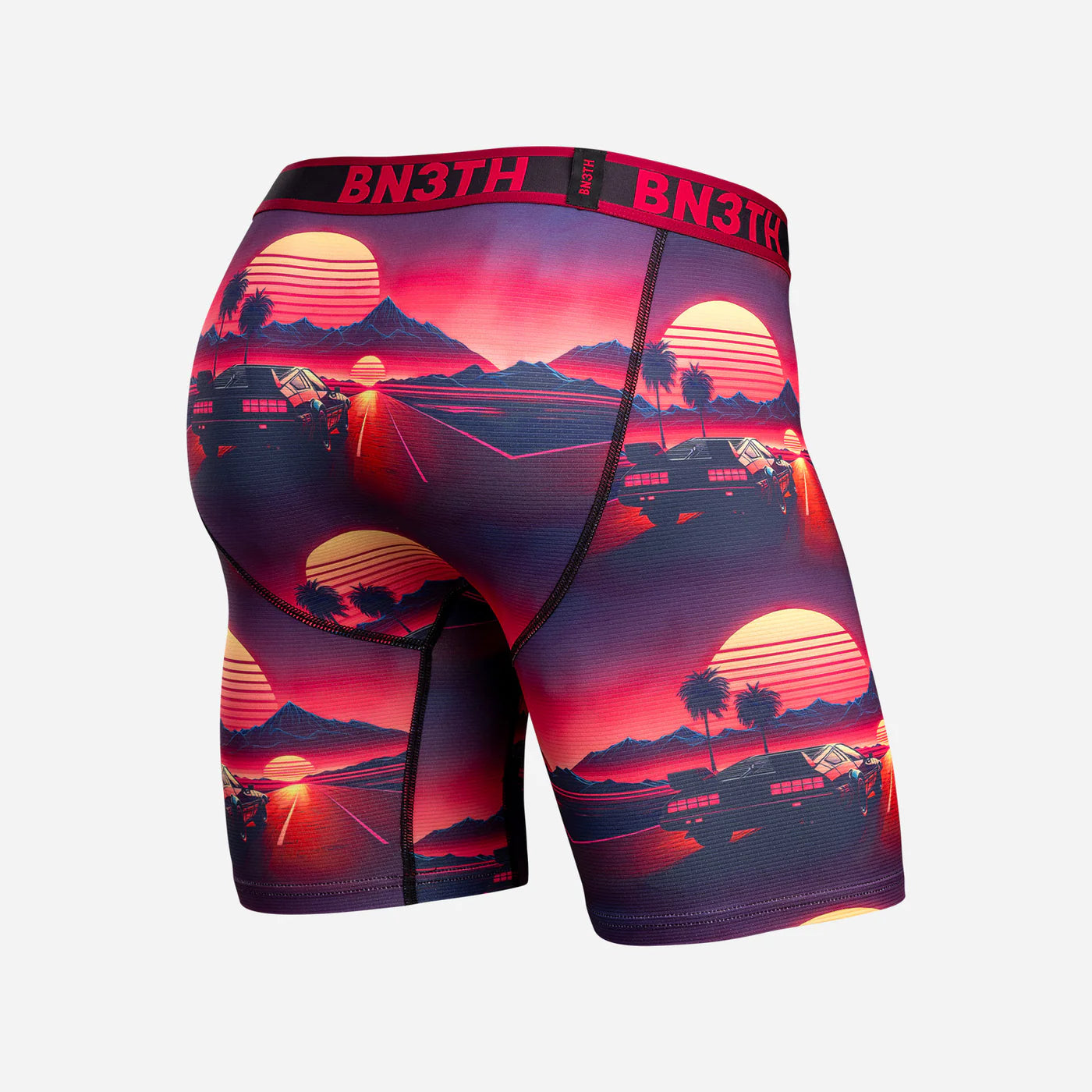 Pro Flex Max Boxer Brief  Sunset Racing-Cerise