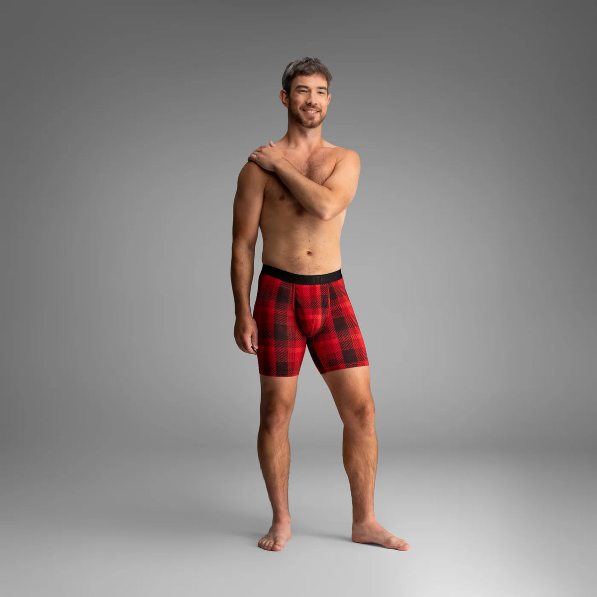 Classic Icon Boxer Brief  Lumber Jack Plaid - Red