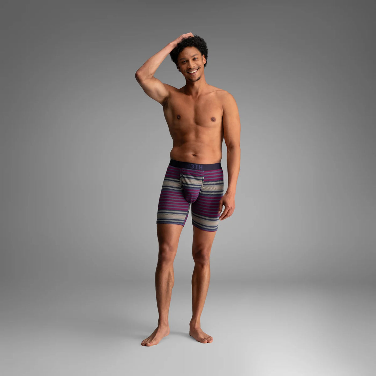 Classic Icon Boxer Brief  Blanket Stripe - Navy