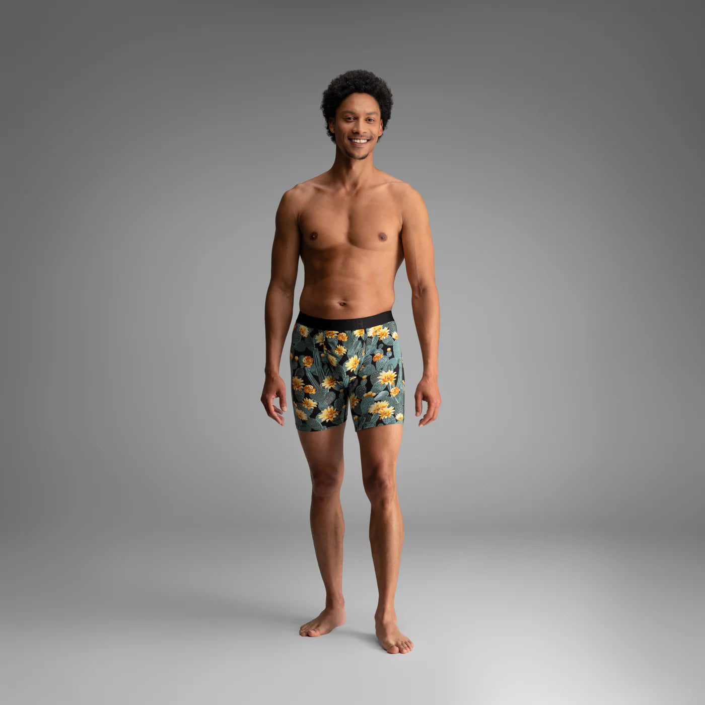 Classic Icon Boxer Brief  Cactus Blossom - Black