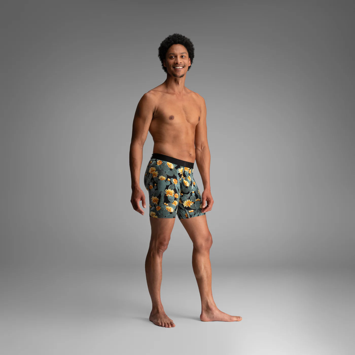 Classic Icon Boxer Brief  Cactus Blossom - Black