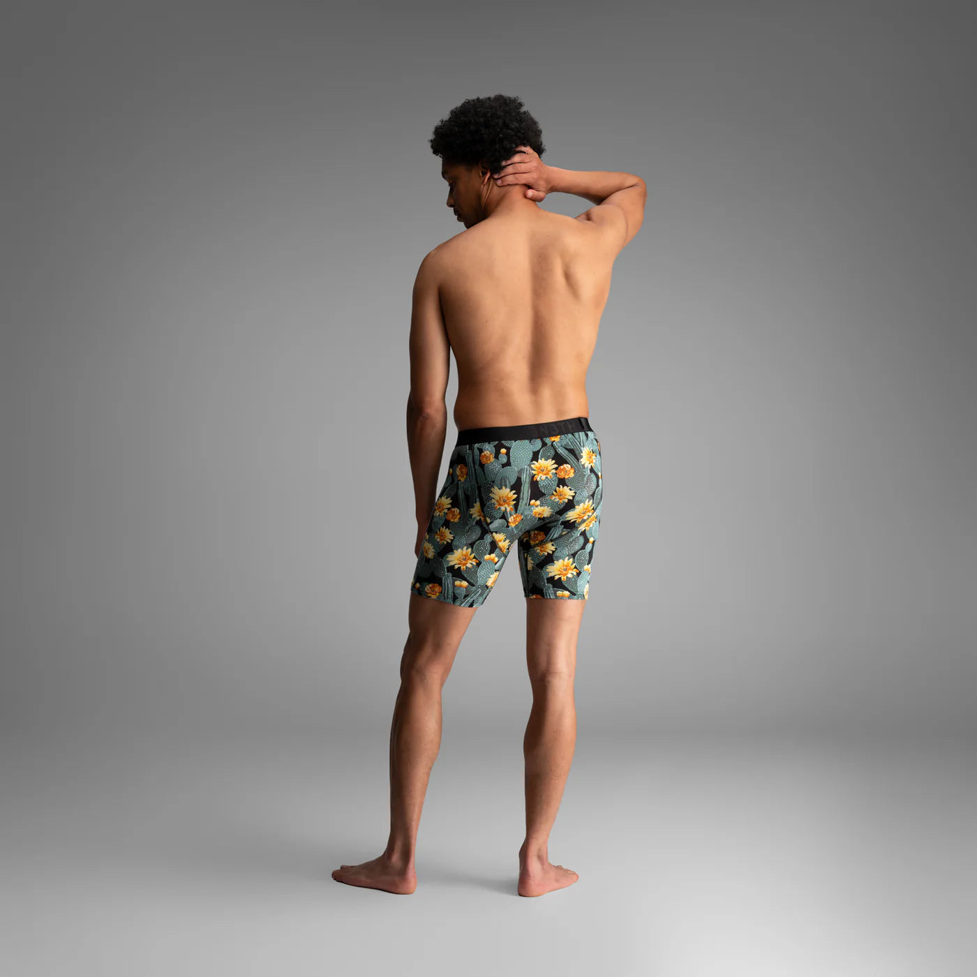 Classic Icon Boxer Brief  Cactus Blossom - Black