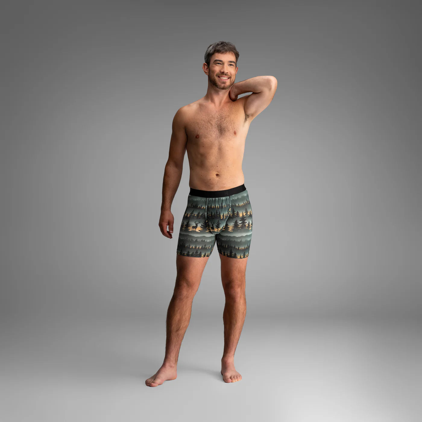 Classic Icon Boxer Brief  Forest Stag - Deepest Spruce