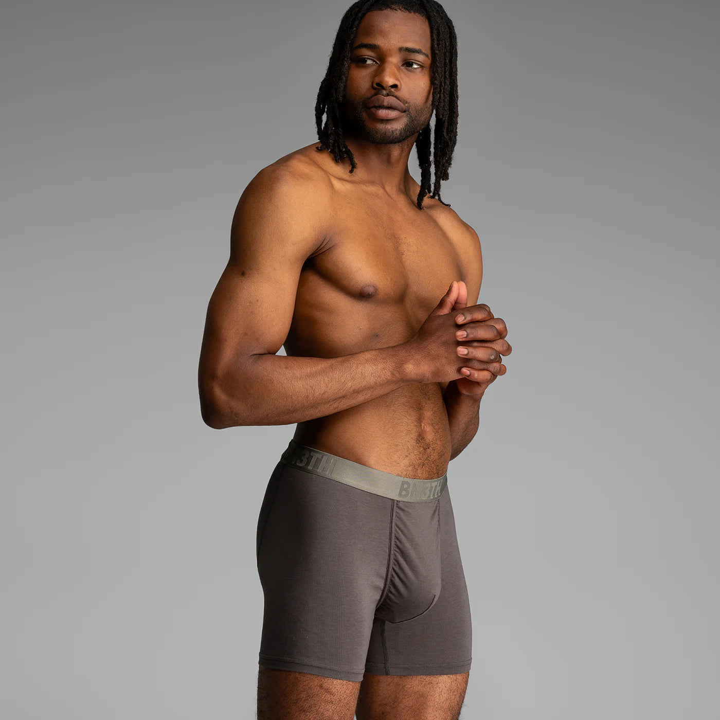 Essentials Boxer Brief  Smoke Green