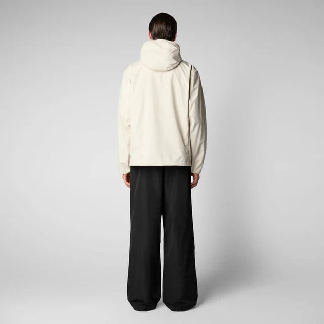 Mens Zayn Hooded Rain Jacket - Shore Beige