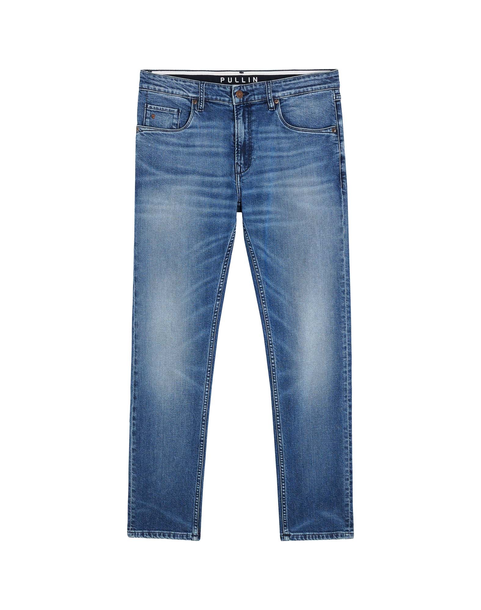 Bruce Regular Trousers - Med Blue