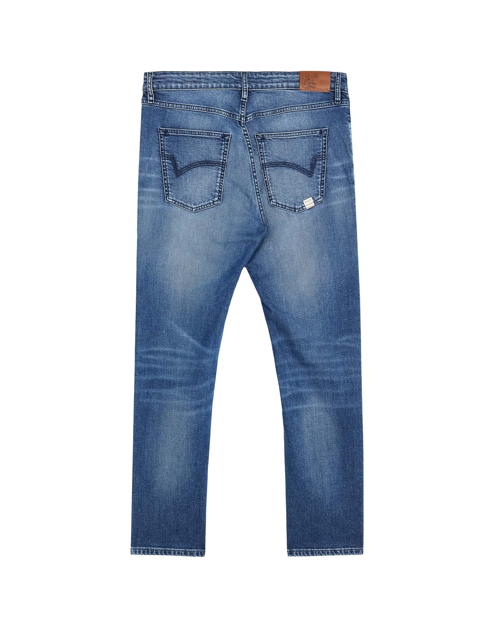 Bruce Regular Trousers - Med Blue
