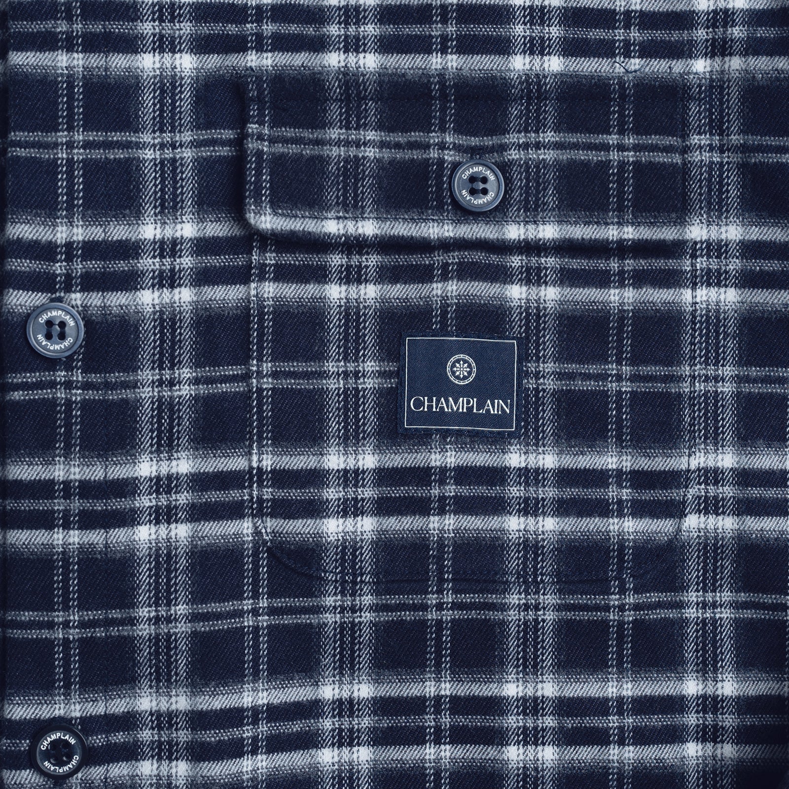 Soft Flannel Shirt - Navy