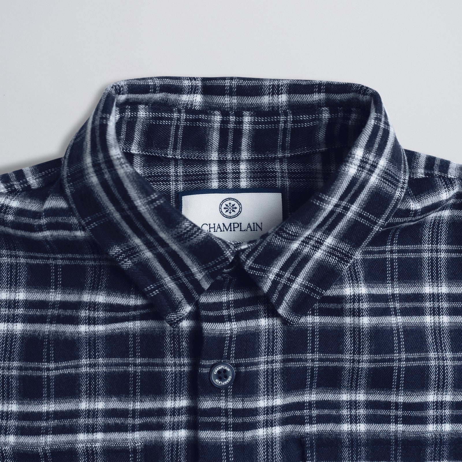 Soft Flannel Shirt - Navy
