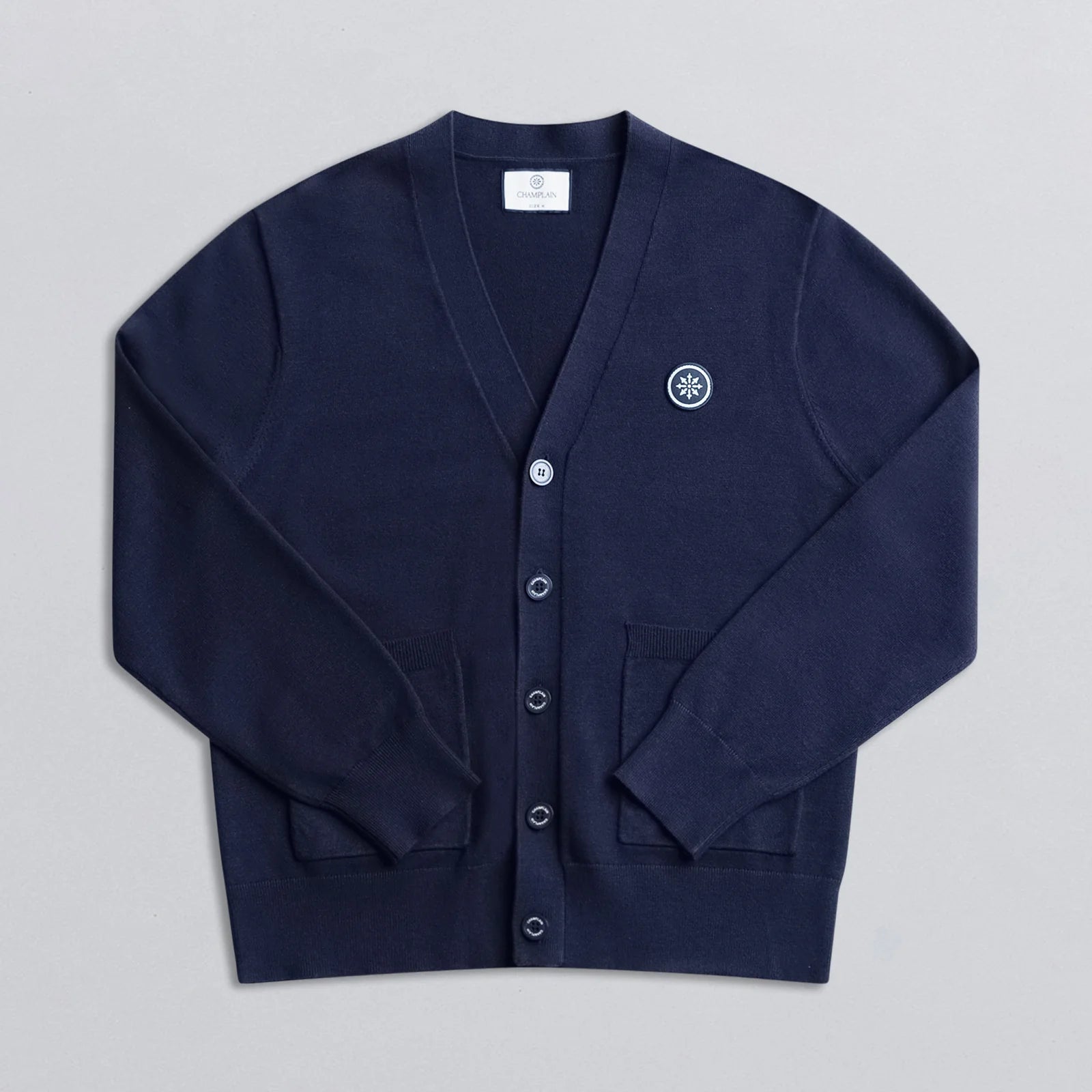 Dual Pocket Cardigan - Navy