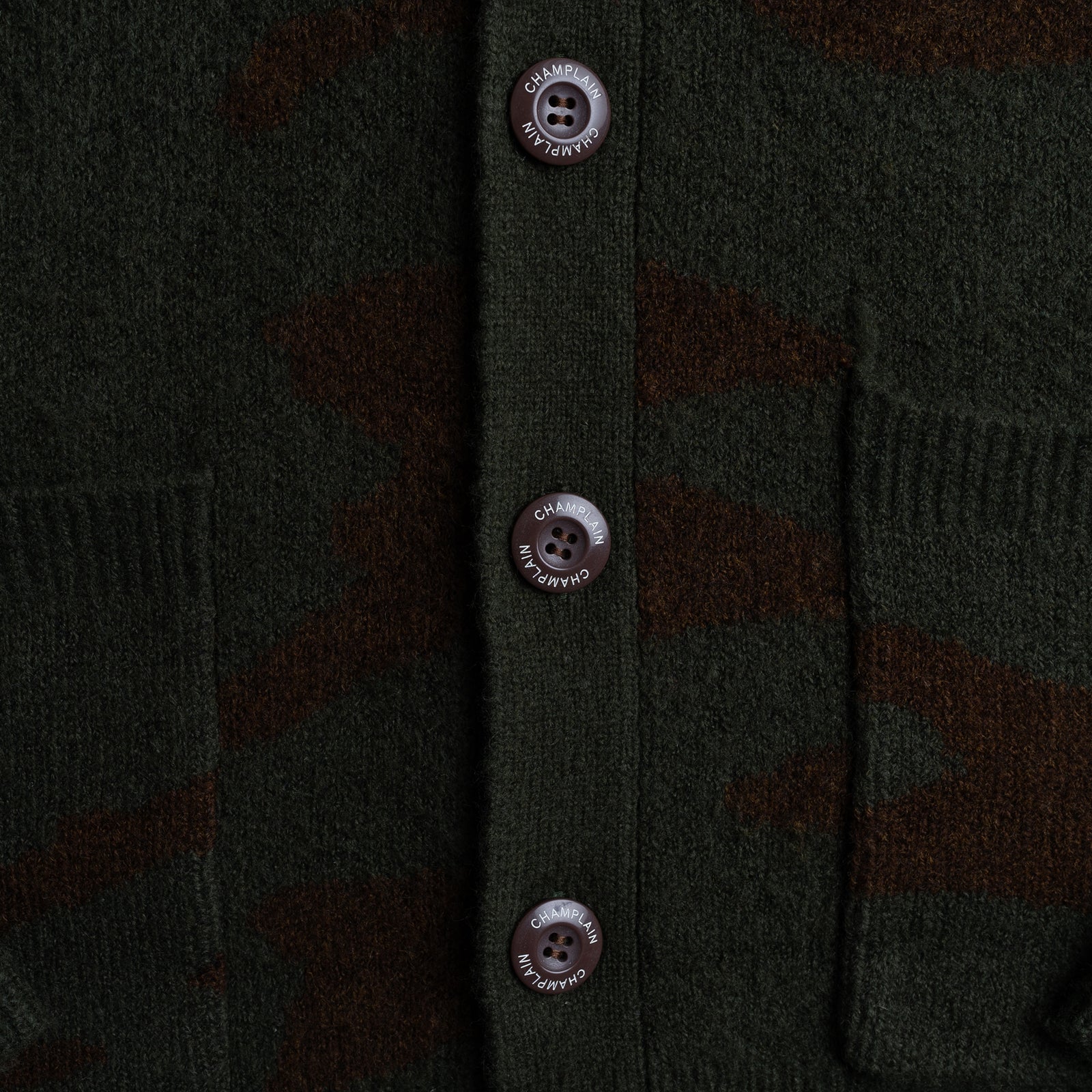 Mohair Tiger Cardigan - Olive