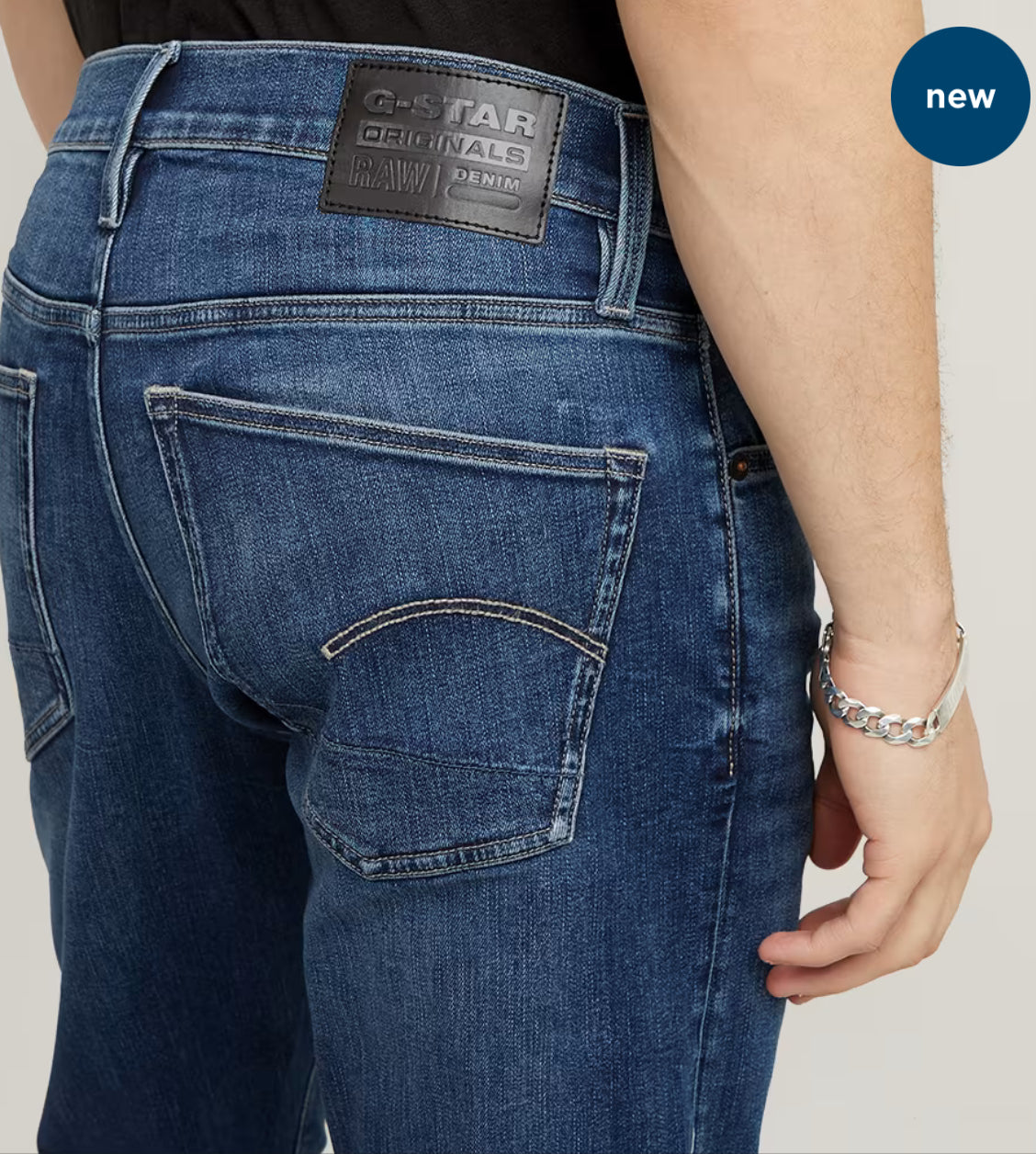 3301 SLIM JEANS - Medium Aged