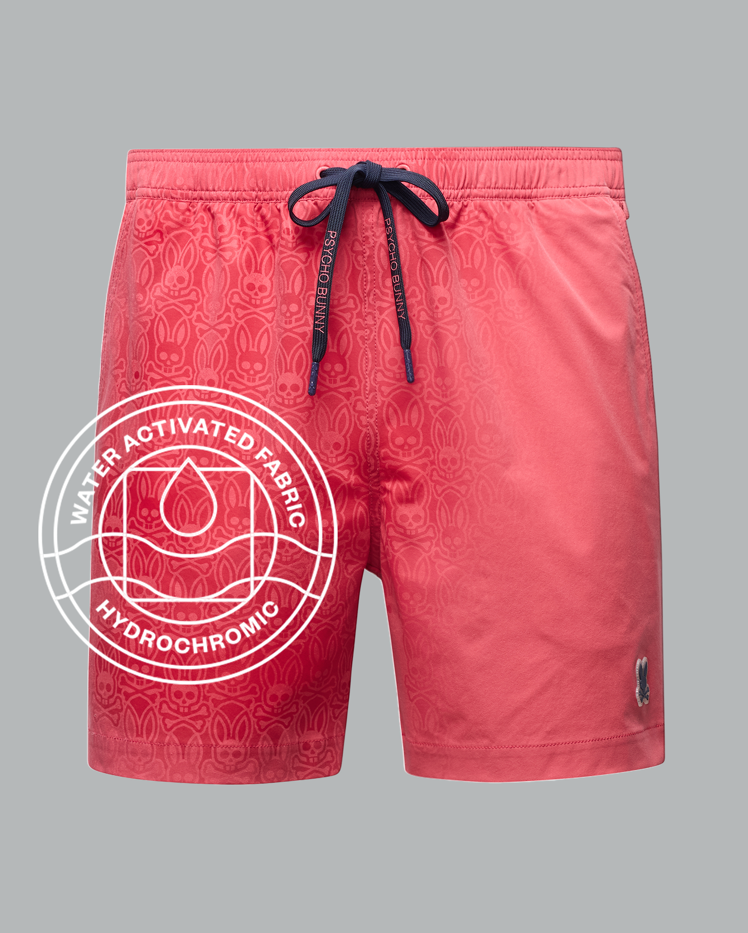 Mens Samos Hydrochromic Printed Swim Trunk - Rubi Quartz