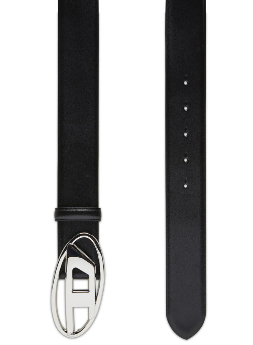 B-1dr Leather belt with Oval D buckle