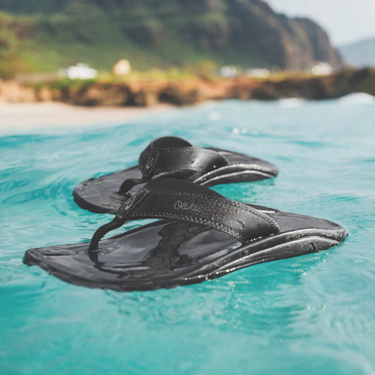 ‘Ohana Men’s Water-Friendly Beach Sandals - Black