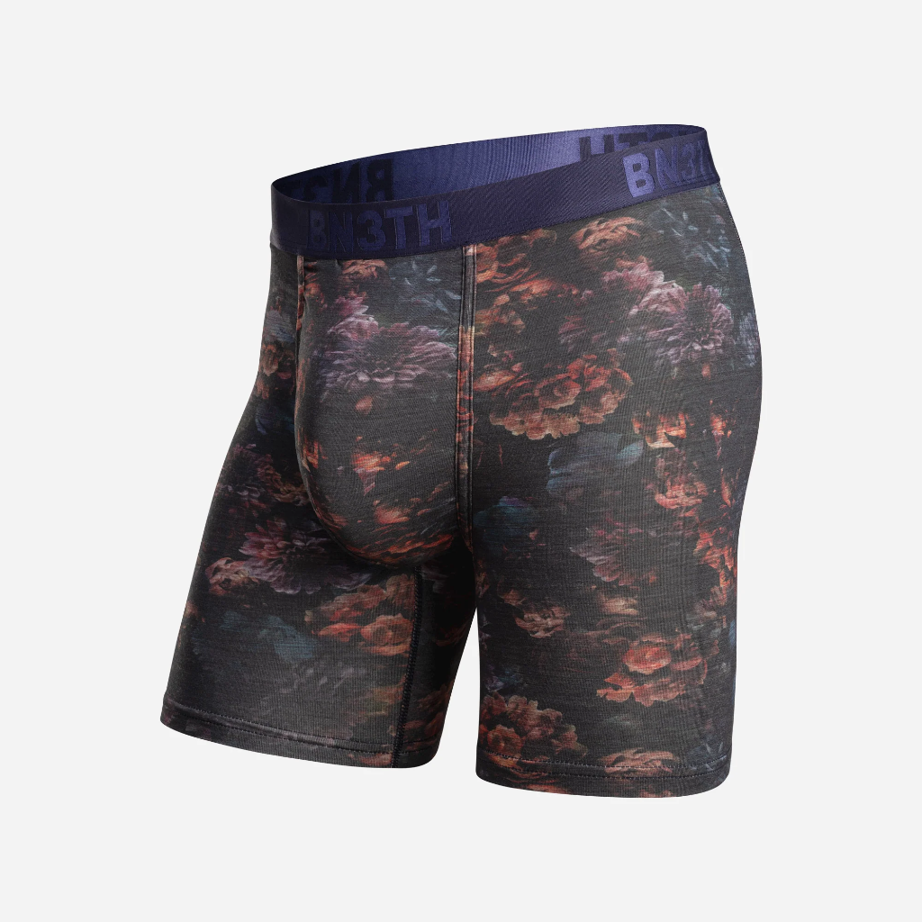 Classic Icon Boxer Brief Dark Floral - Dark Navy