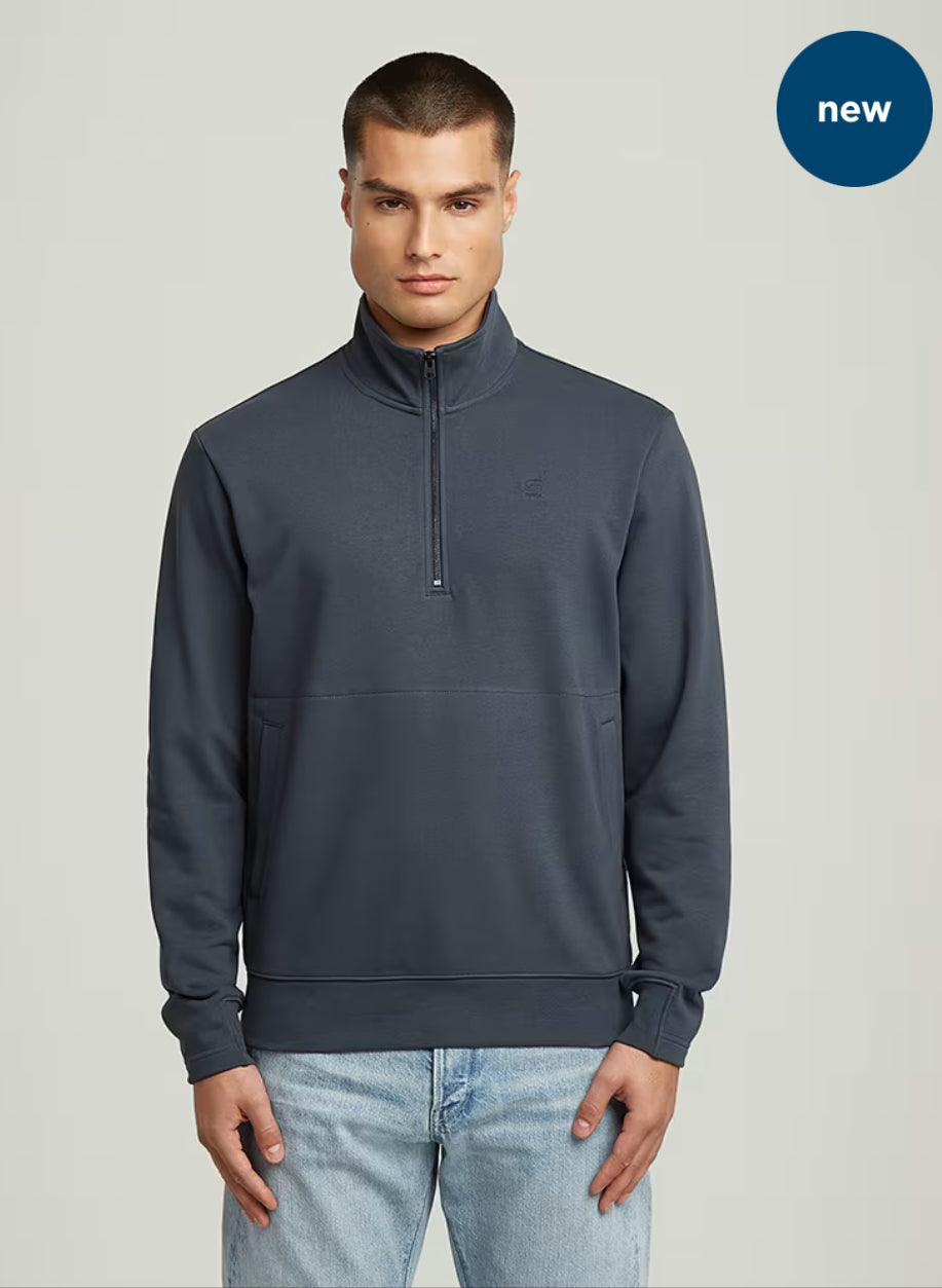 Nifous Half Zip Sweater - INDIA INK BLUE