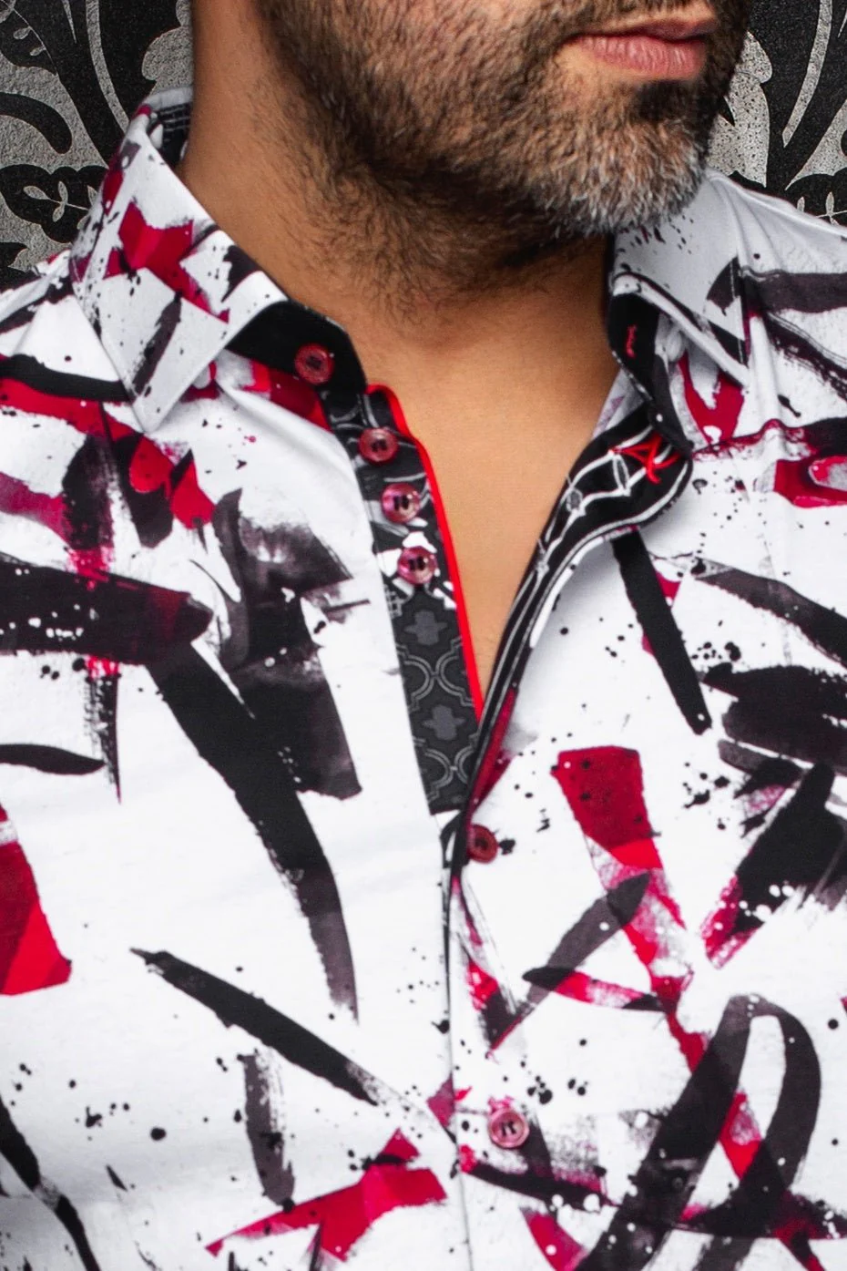 SHIRT | ZANDER, WHITE RED