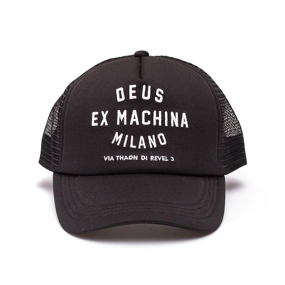 Milano Address Trucker Cap - Black
