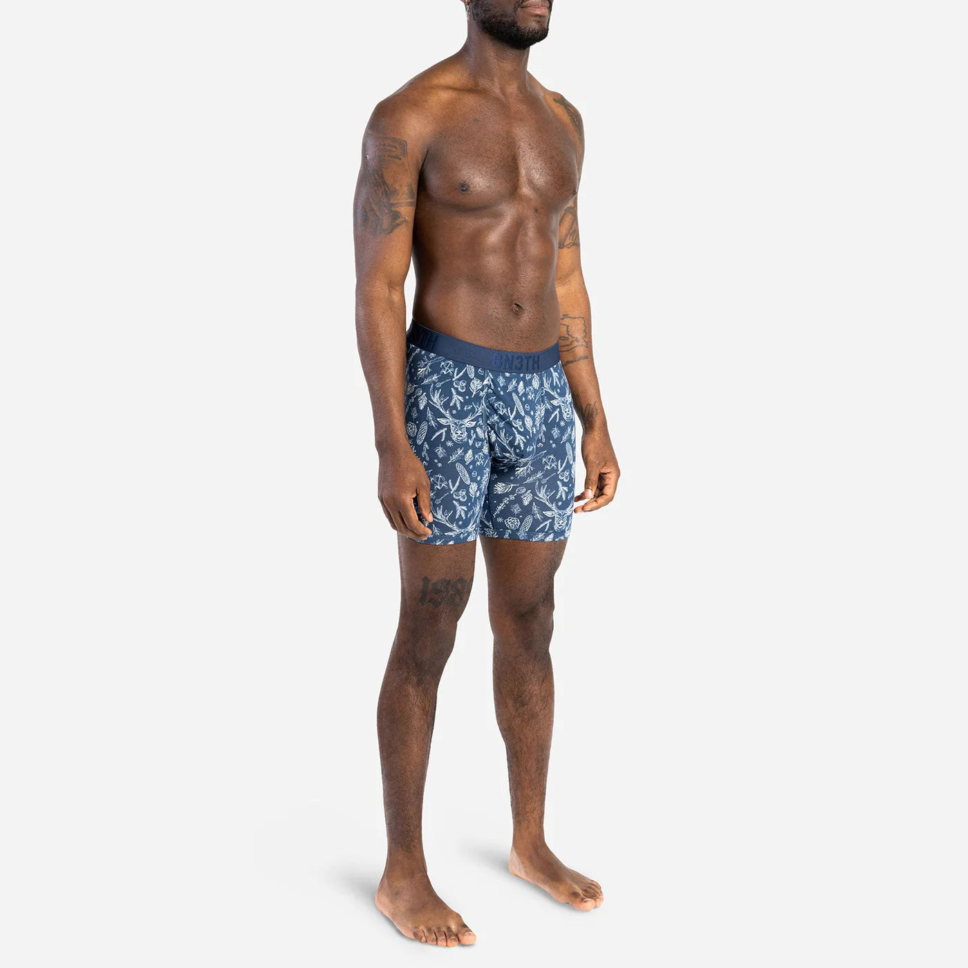 Classic Brief 6.5” Underbrush Navy Print Underwear