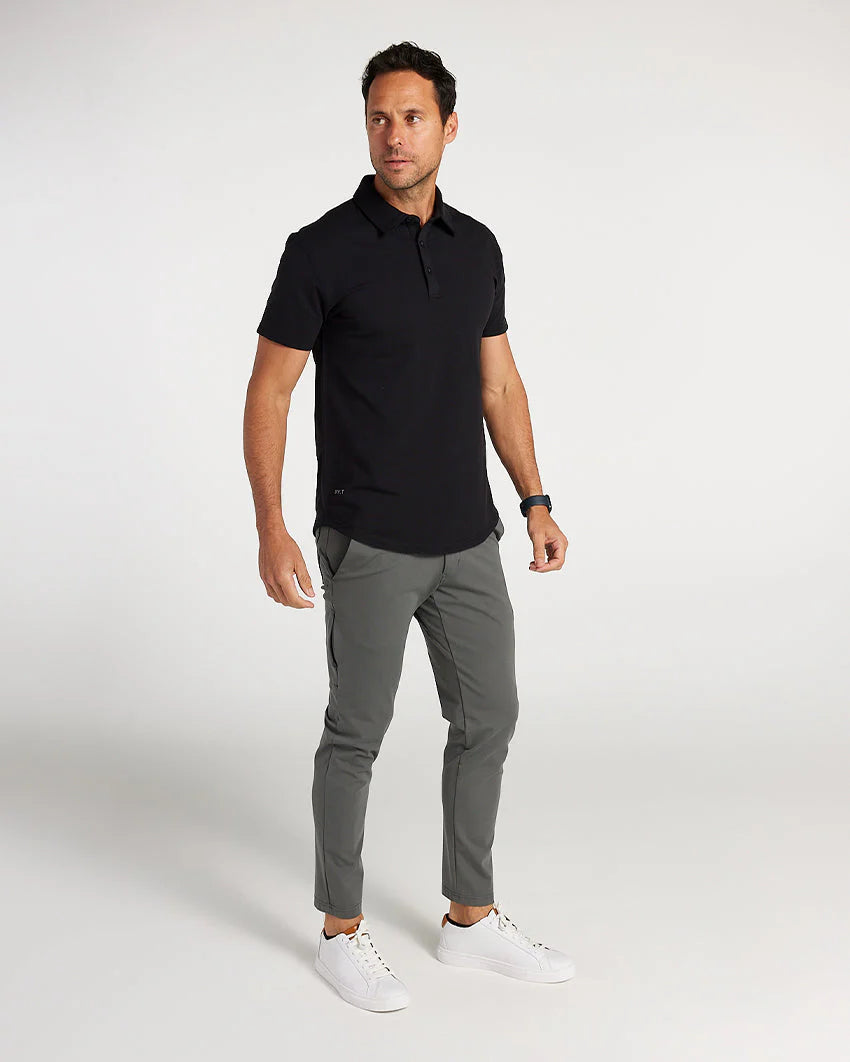 Drop-Cut: LUX Polo - Black