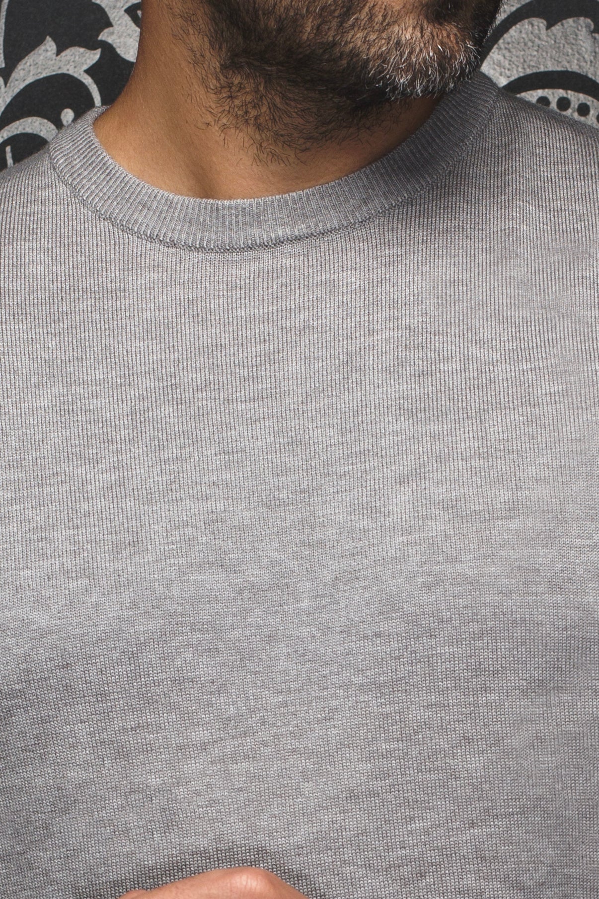 MERINO WOOL SWEATER | MARINI, MEDIUM GREY