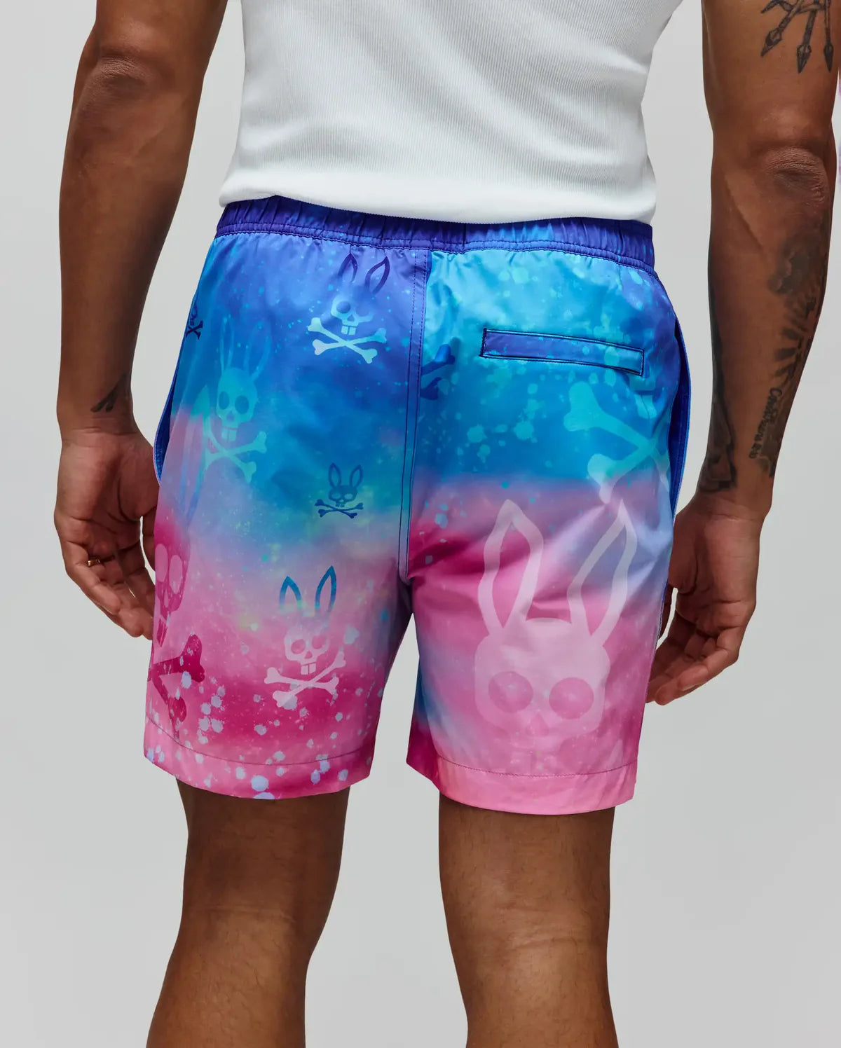 Mens Caspian Swim Trunk - Begonia Pink