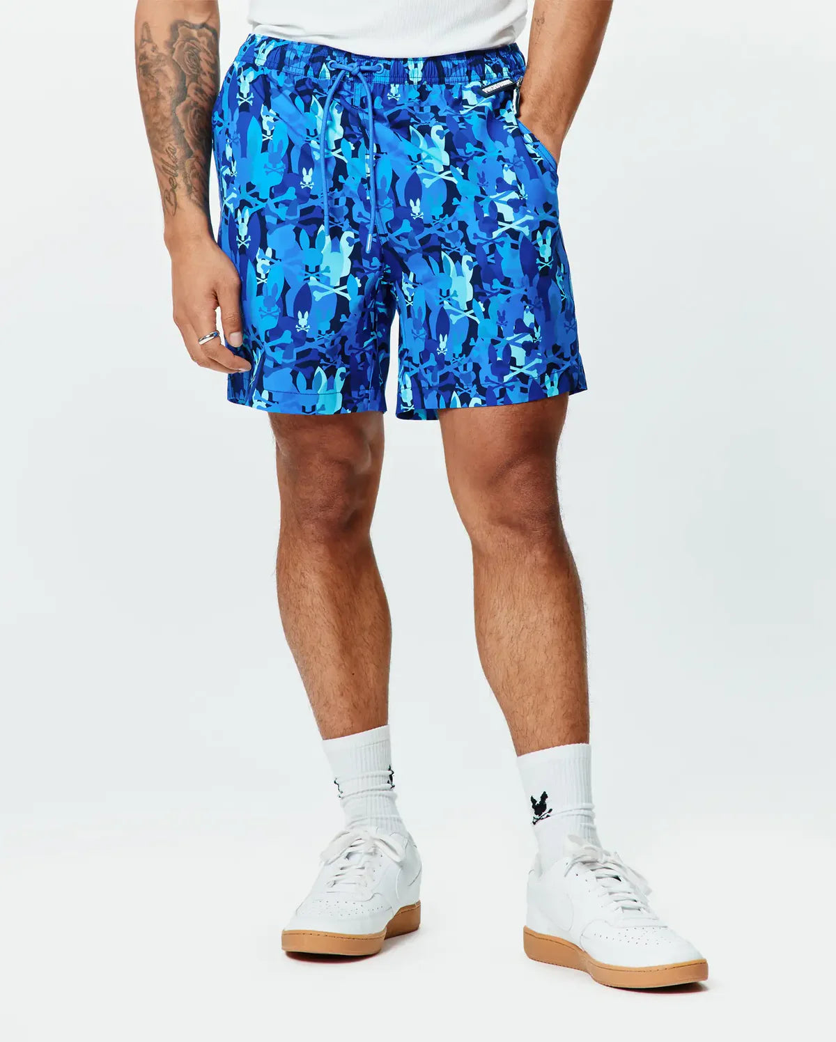 Mens Tanner Swim Trunk 6" - Multi Blue
