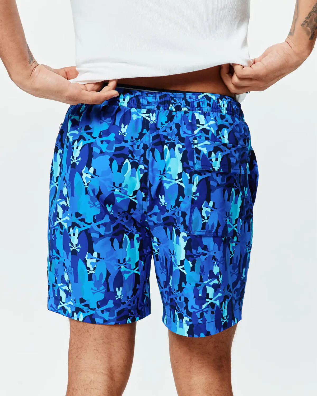 Mens Tanner Swim Trunk 6" - Multi Blue