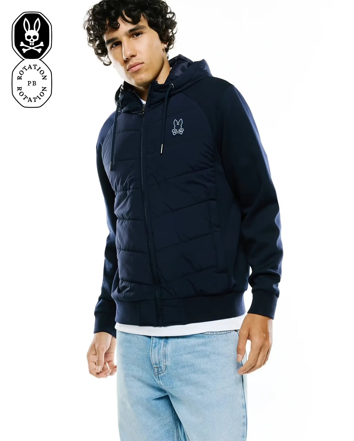 Men's gordley mix media jacket - baritone blue