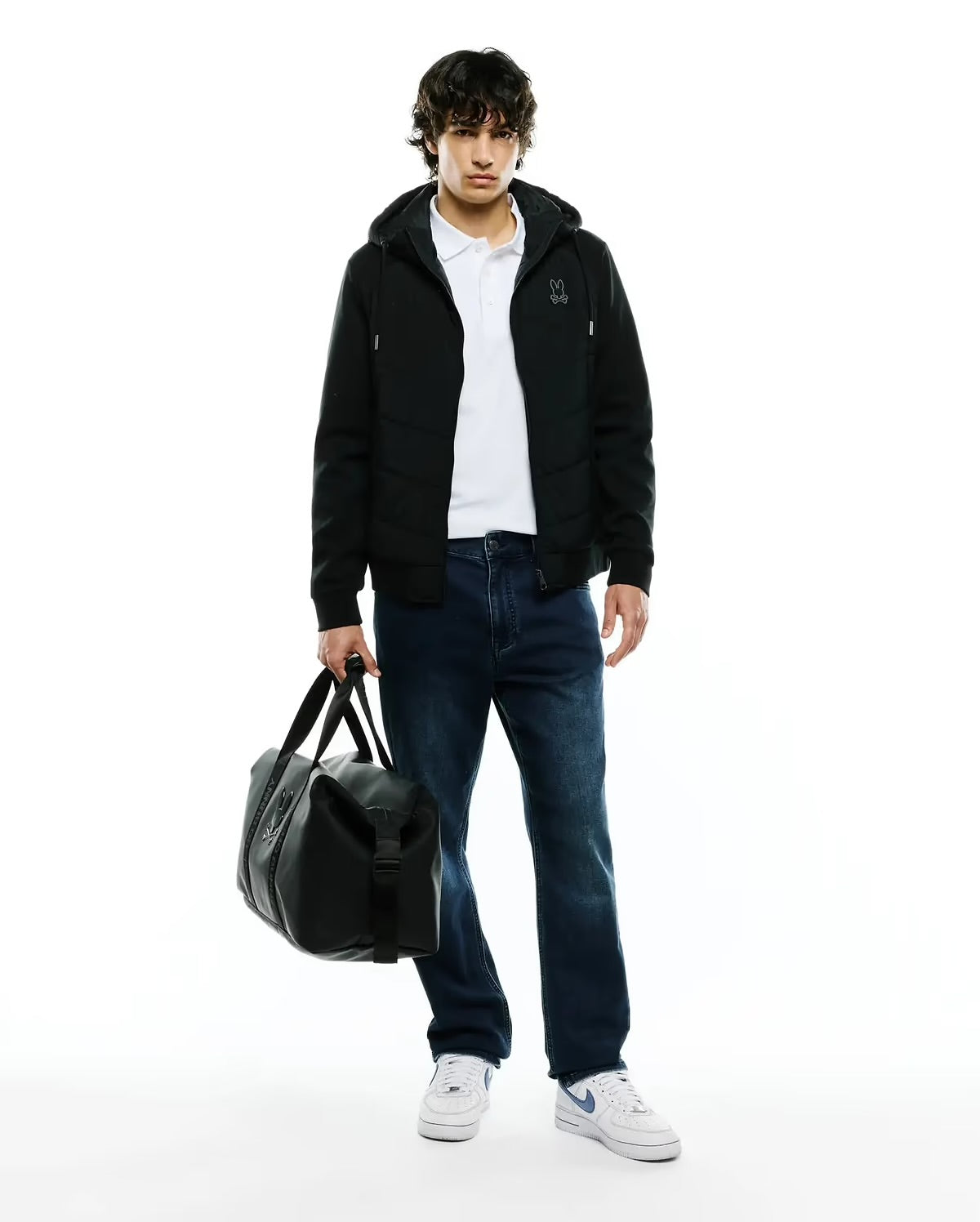 Men's gordley mix media jacket - Black