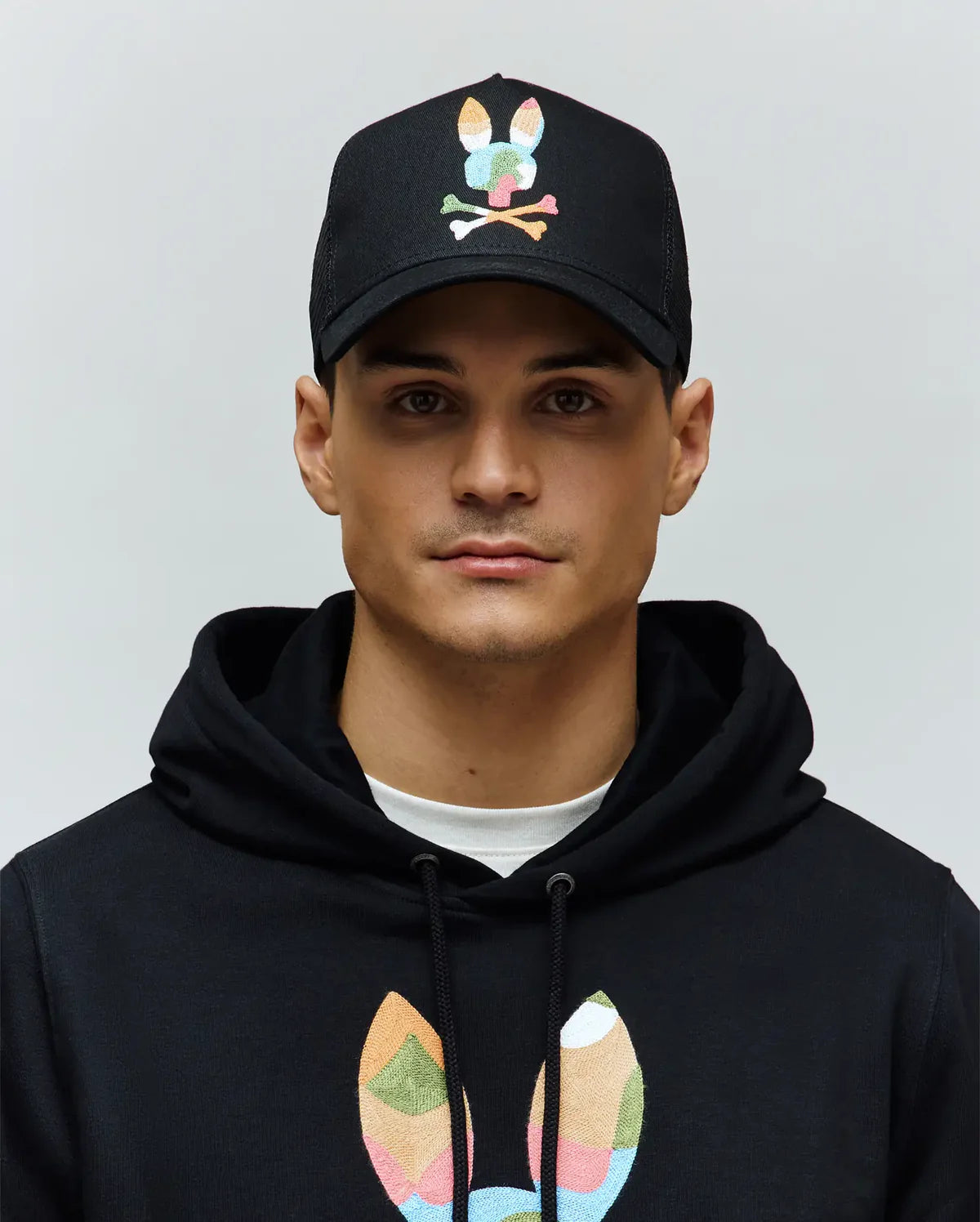 Mens Ara Trucker Cap - Black