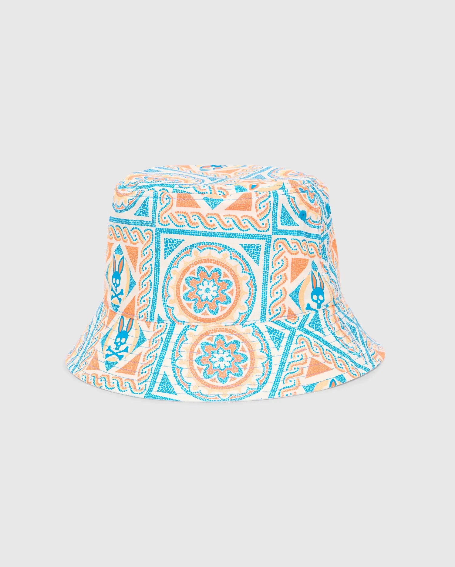 Mens Frank Reversible Bucket Hat - Blue Danube